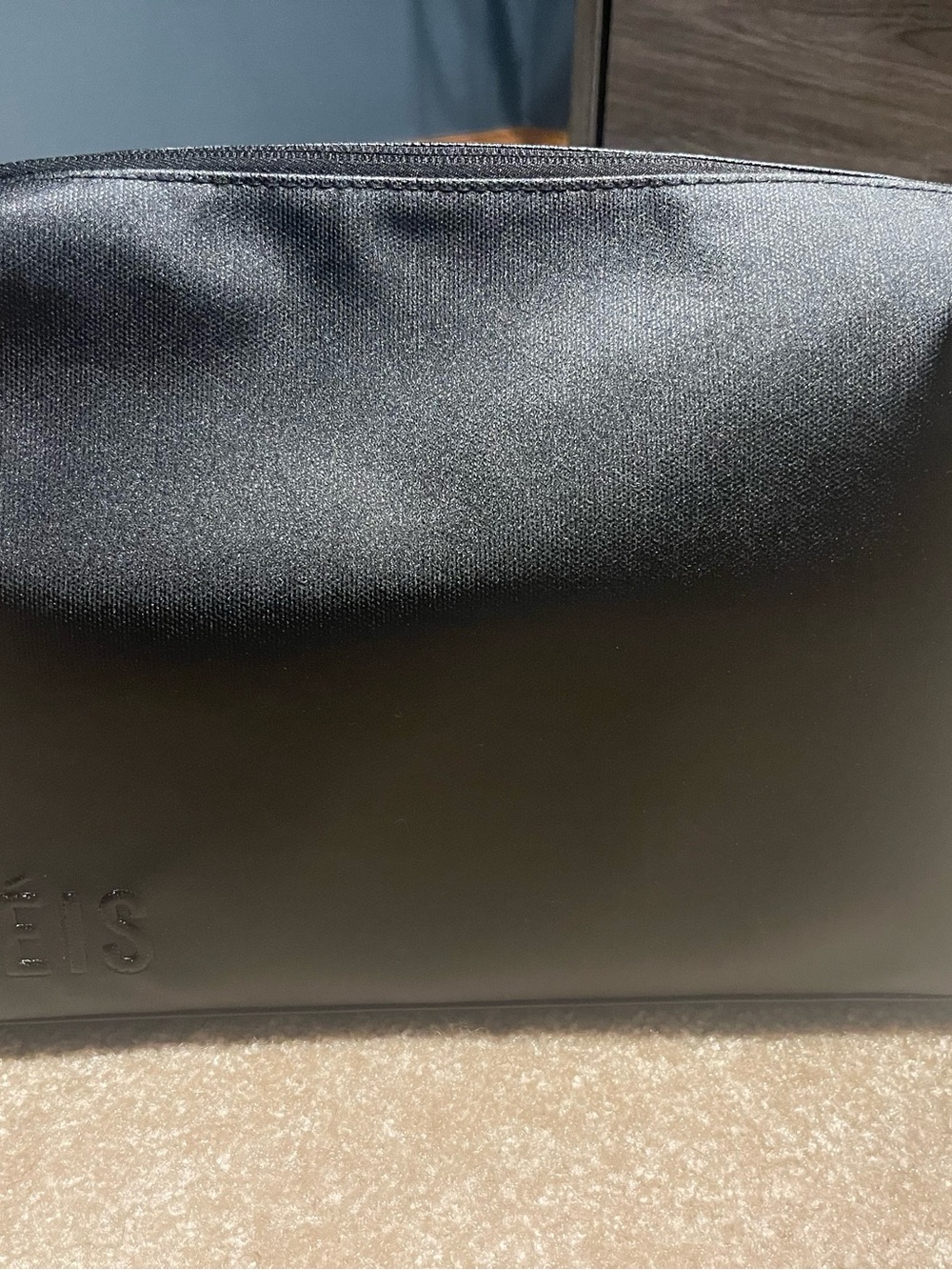 Beis Black Large Cosmetic Pouch- Sleek Carry Case
